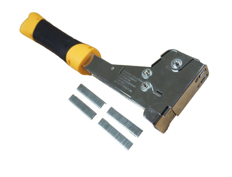 HOTECHE Heavy Duty Hammer Tacker Stapler T50 6-14mm 1/4" to 9/16" with 200 Staples - Image 1